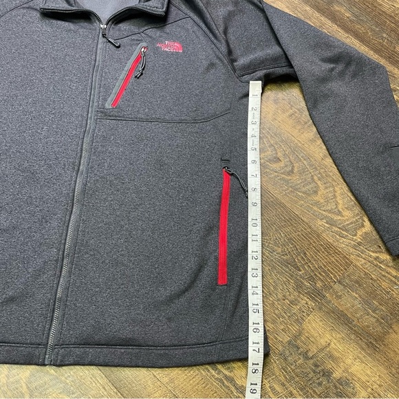 The North Face Canyonlands Zip Jacket Mens Large Gray Red Fleece Gorpcore Hiking - Picture 9 of 14